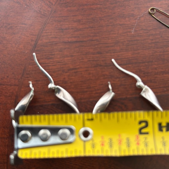 Sterling Silver 925 Twisted Hoop Earring - Picture 9 of 14